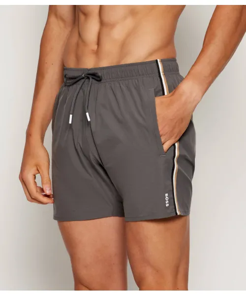 

Культовые шорты для плавания Regular fit Boss, серый