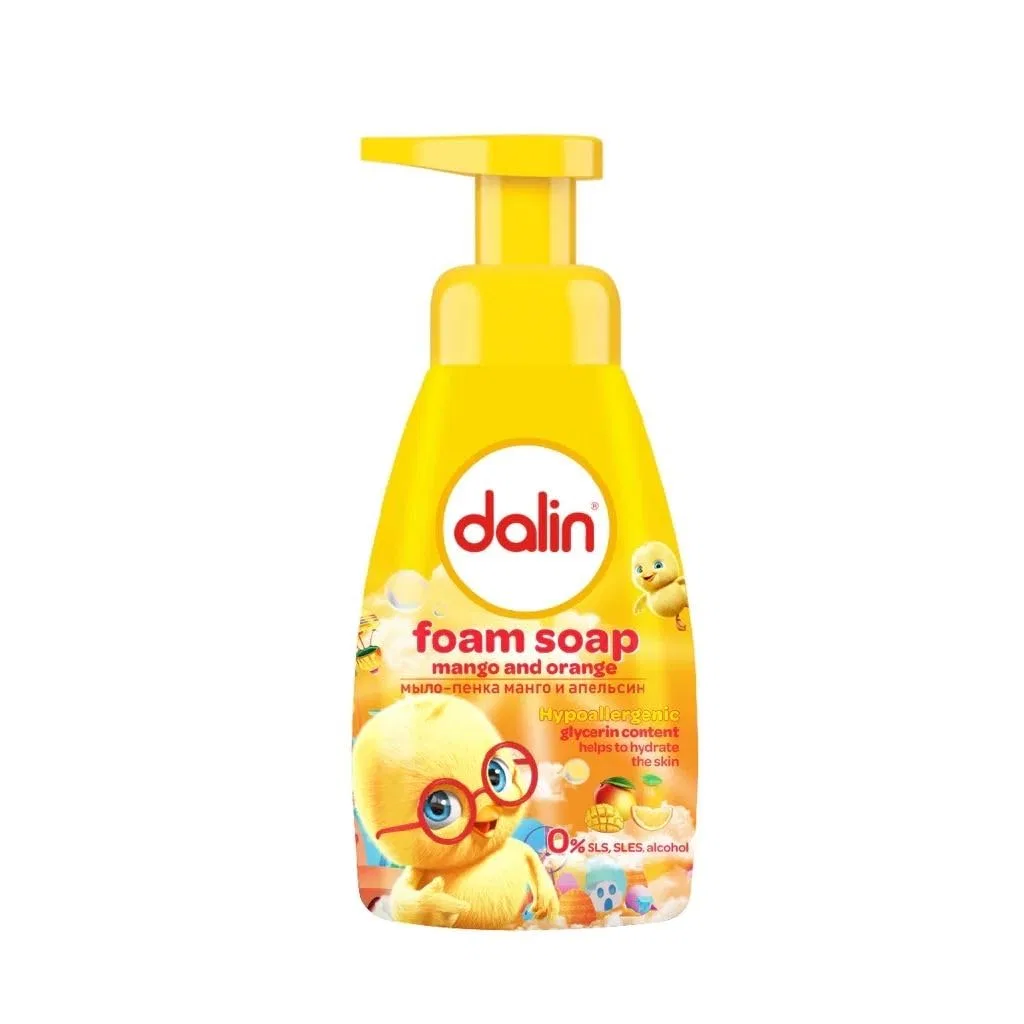 Детское пенное мыло Dalin с ароматом манго (200 мл) Dalin