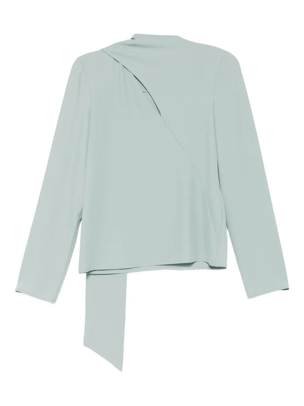

Асимметричная блузка Patrizia Pepe, зеленый