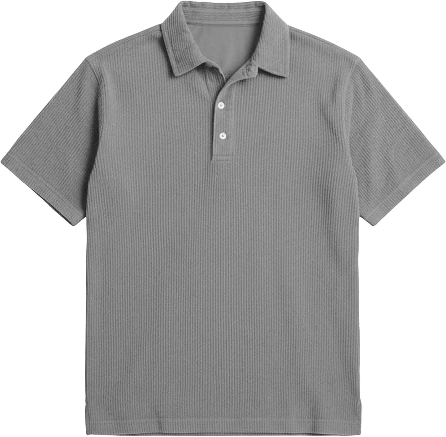 Футболка Oversized для мужчин с коротким рукавом и воротником Henley — фото 4