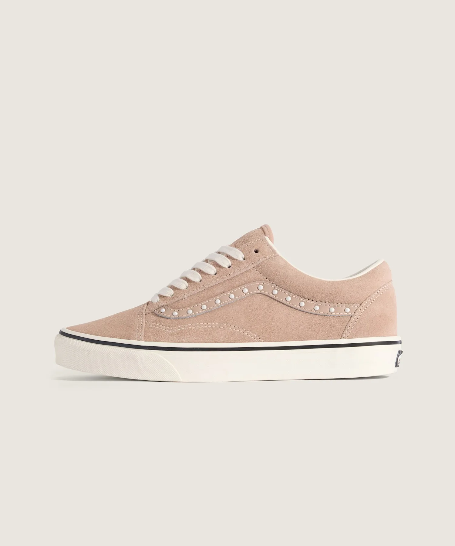Кроссовки с жемчужной отделкой Old Skool VANS бежевые