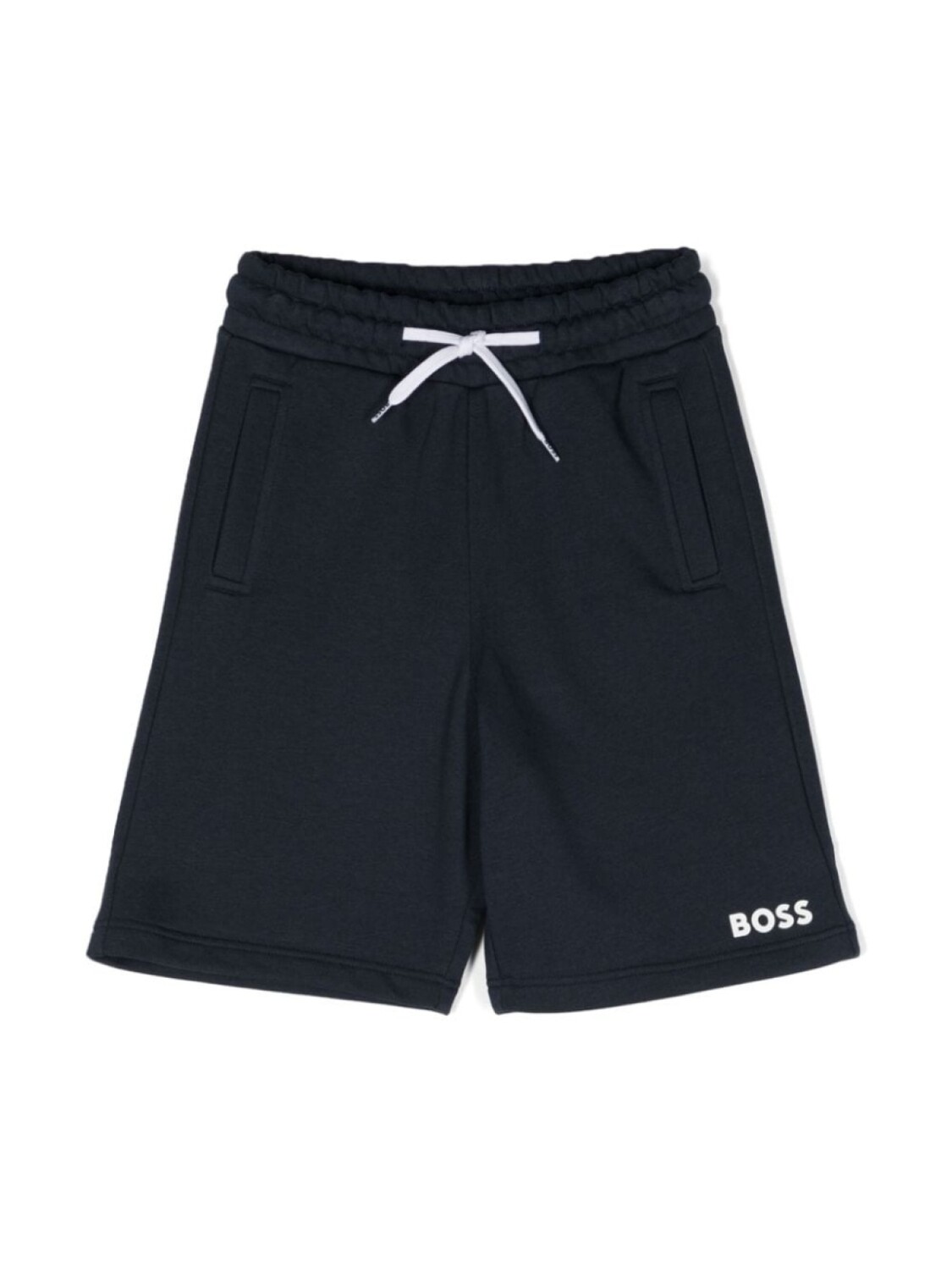 

BOSS Kidswear шорты с логотипом, синий