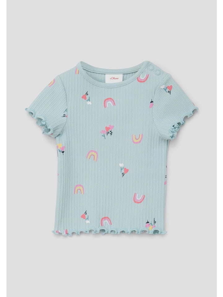 

s.Oliver Футболка 61A2 светло-бирюзового цвета, Зеленый, s.Oliver Футболка 61A2 светло-бирюзового цвета