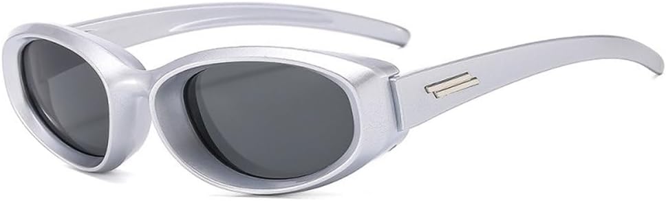 

Модные овальные солнцезащитные очки для женщин и мужчин, обтекаемой формы, с тонкими линзами, винтажной оправой, трендовые солнцезащитные очки с защитой от УФ-излучения UV400 TYUVIVO, C4