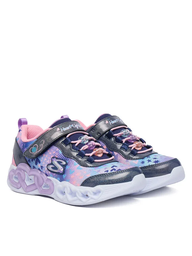 Skechers Кроссовки Infinite Heart Lights 303261L/NVMT фиолетовые — фото 2