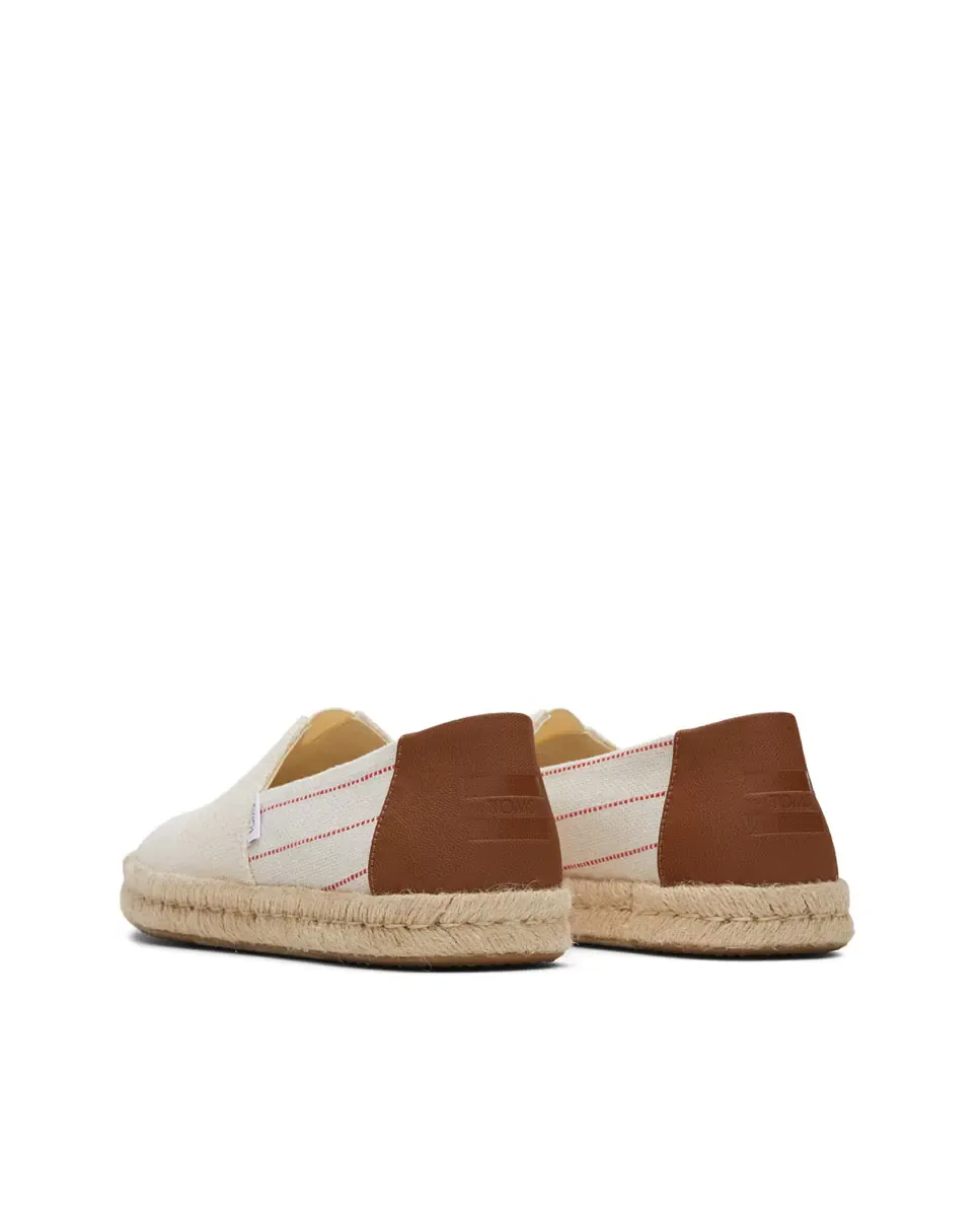 Мужские эспадрильи Rope 2 из хлопка на джутовой подошве Toms, Natural — фото 2