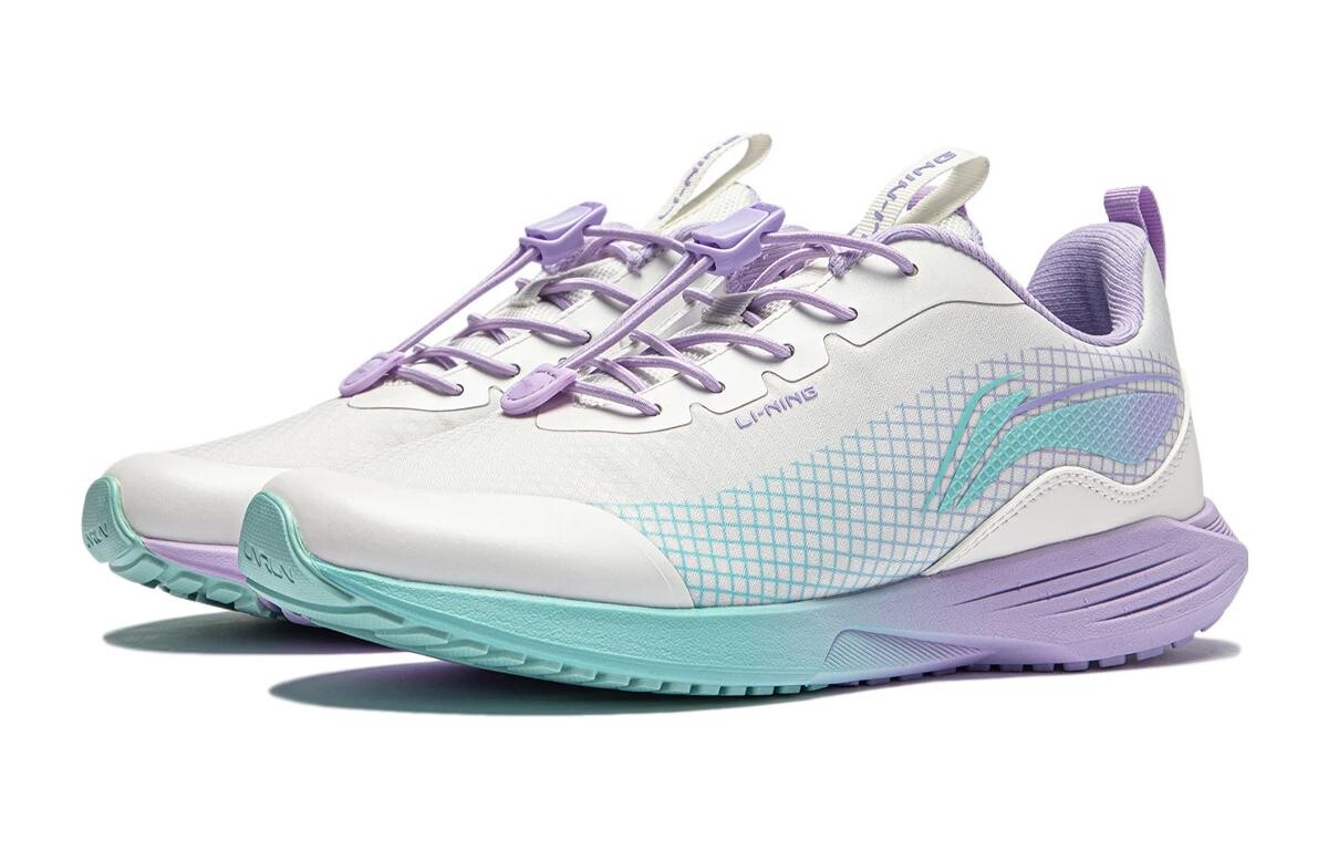 Детские кроссовки GS Low-top Белые/Фиолетовые Lining Young, фиолетовый — фото 3