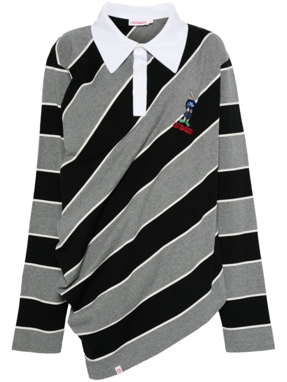 

Рубашка поло Topsy Turvy Charles Jeffrey Loverboy, черный