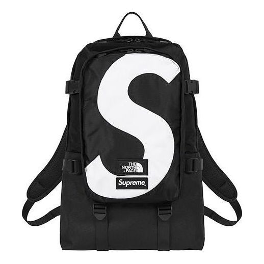 

Сумка x the north face logo backpack 'black white' Supreme, черный