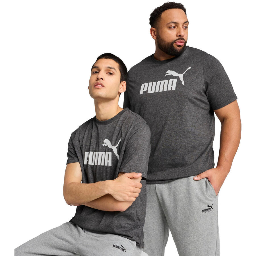 

Футболка Puma Ess No. 1 Logo Heather Tee, серая, мужская