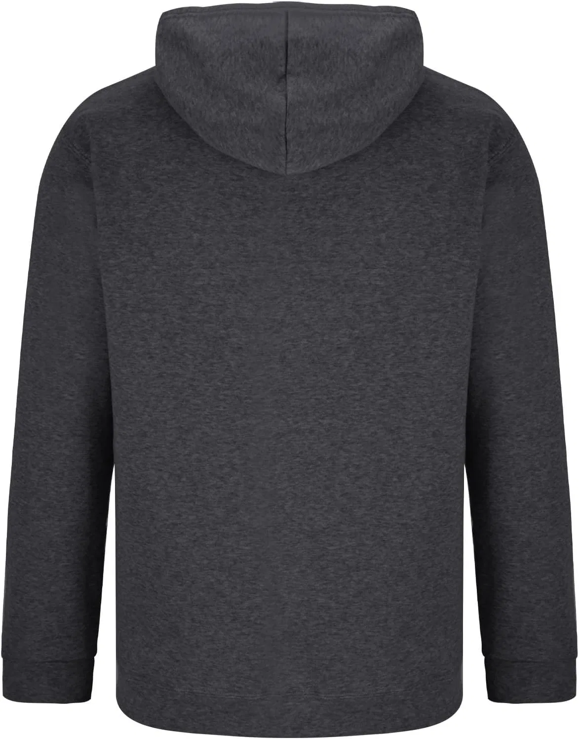 Мужская худи классическая, свободная, с капюшоном, на молнии, Dark Gray — фото 2