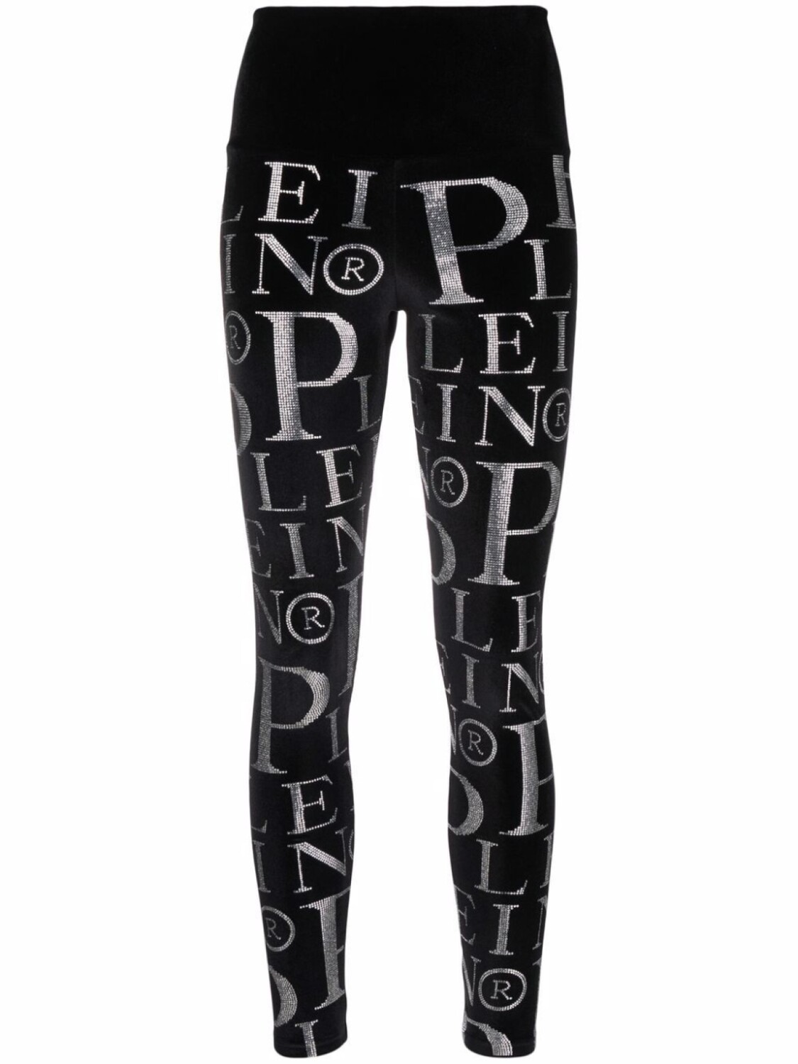 

Philipp Plein легинсы с завышенной талией и логотипом, черный