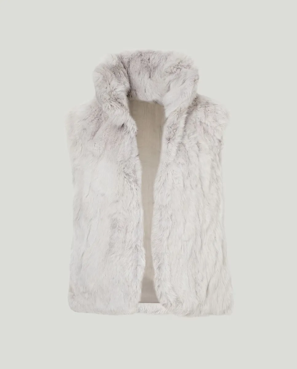 

Короткий двусторонний меховой жилет Latouche, цвет Gris Medio