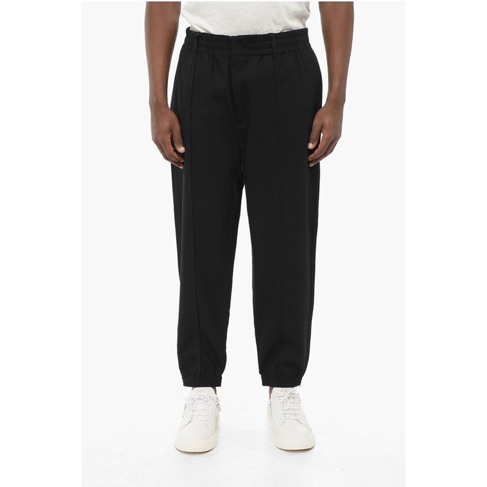 

Брюки EMPORIO с 4 карманами, складками спереди и манжетами Armani, Black