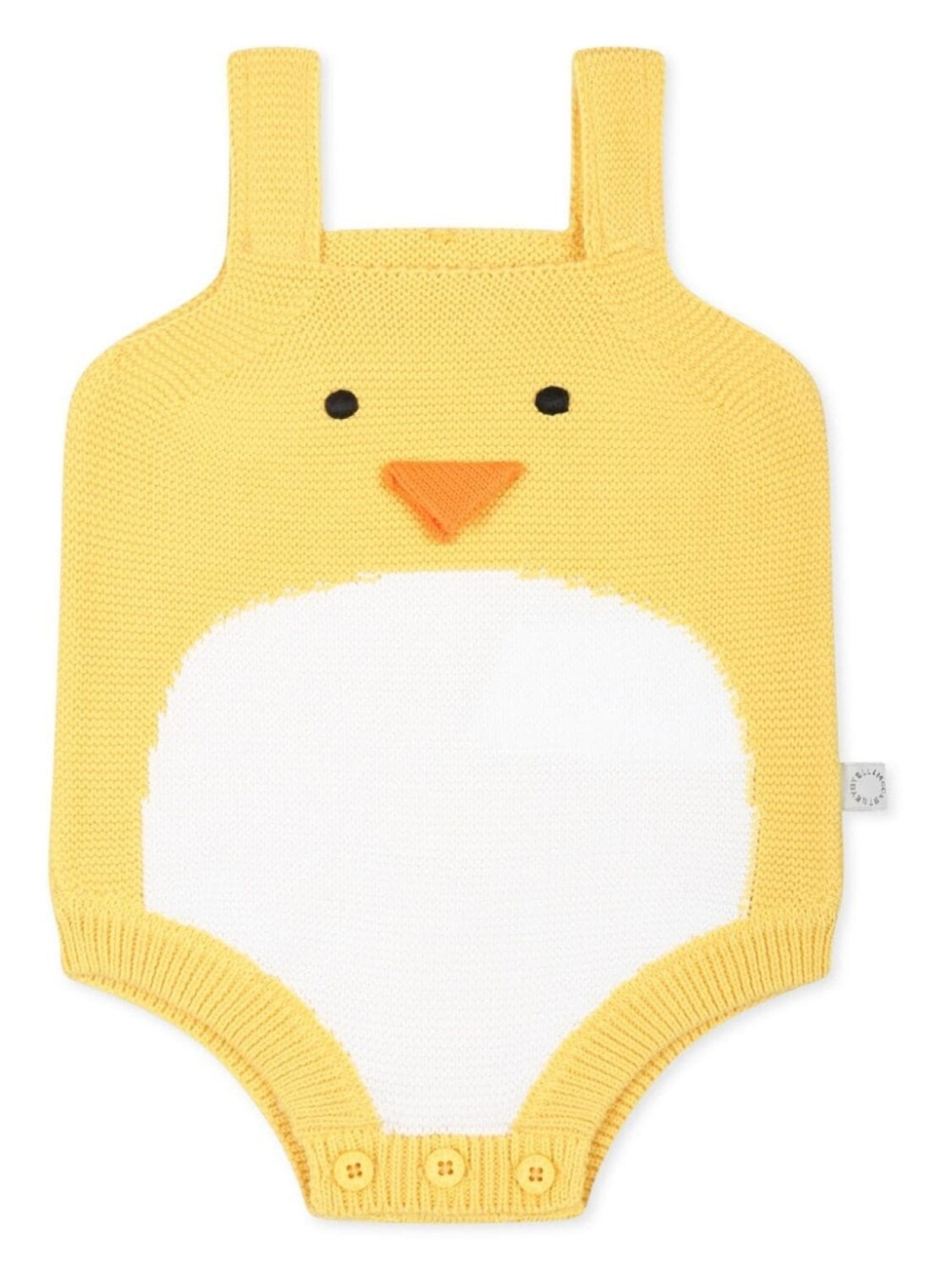 

Stella McCartney Kids трикотажное боди с аппликацией, желтый