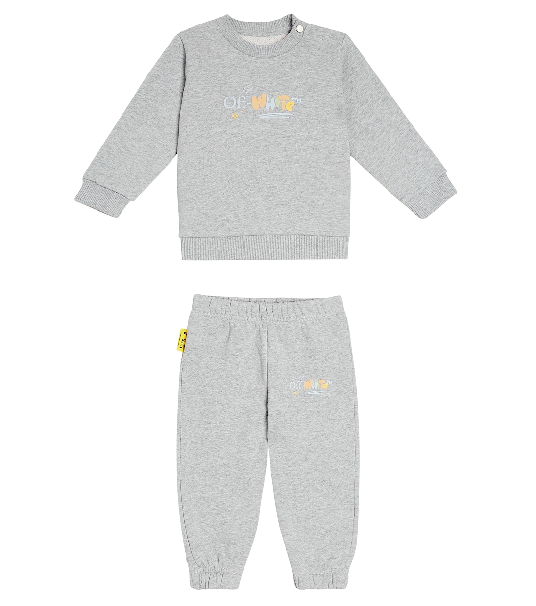 

Комплект из джерси и спортивных штанов Baby Funny Off-White Kids, Melange Grey Multicolor