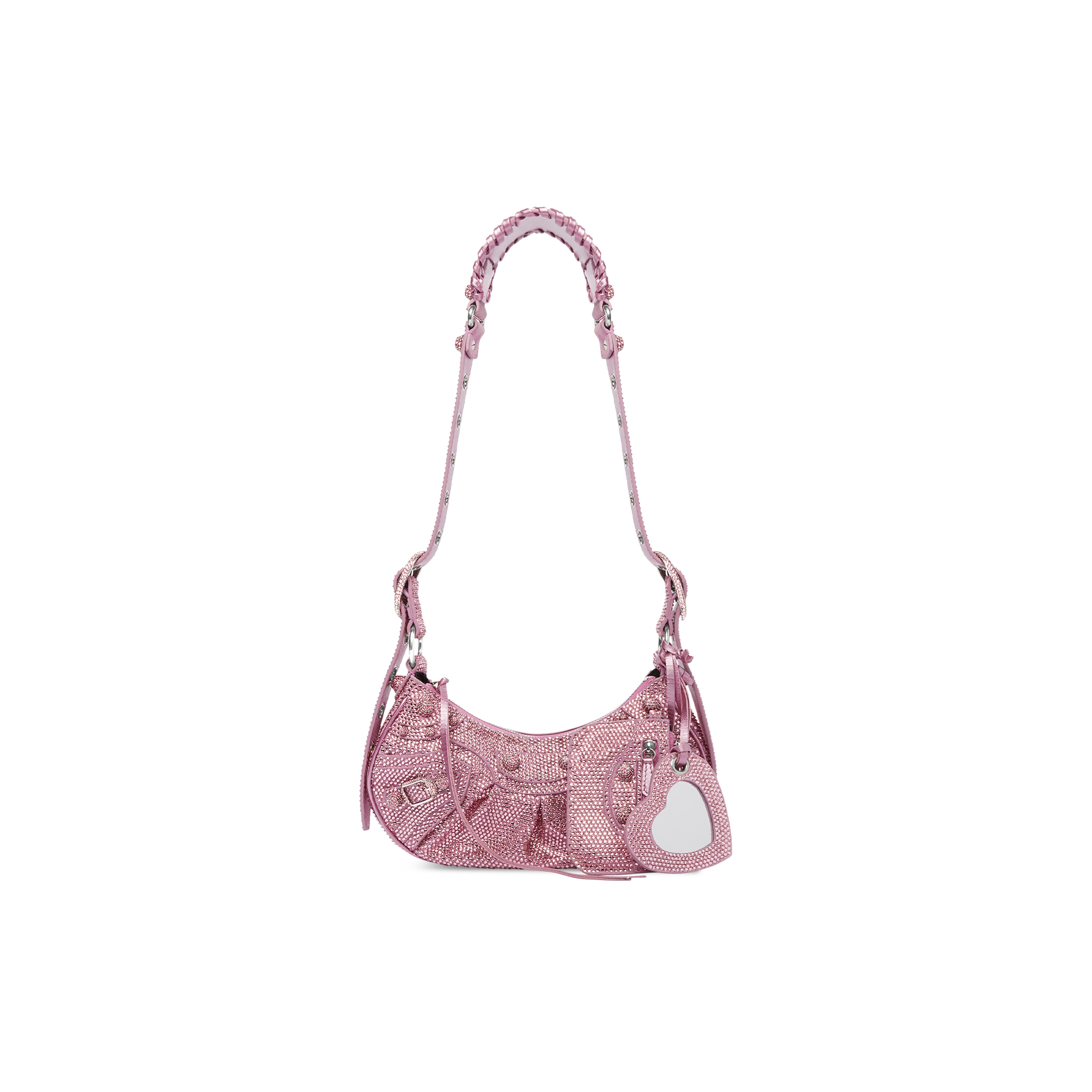 

Сумка через плечо Le Cagole XS со стразами BALENCIAGA, розовый