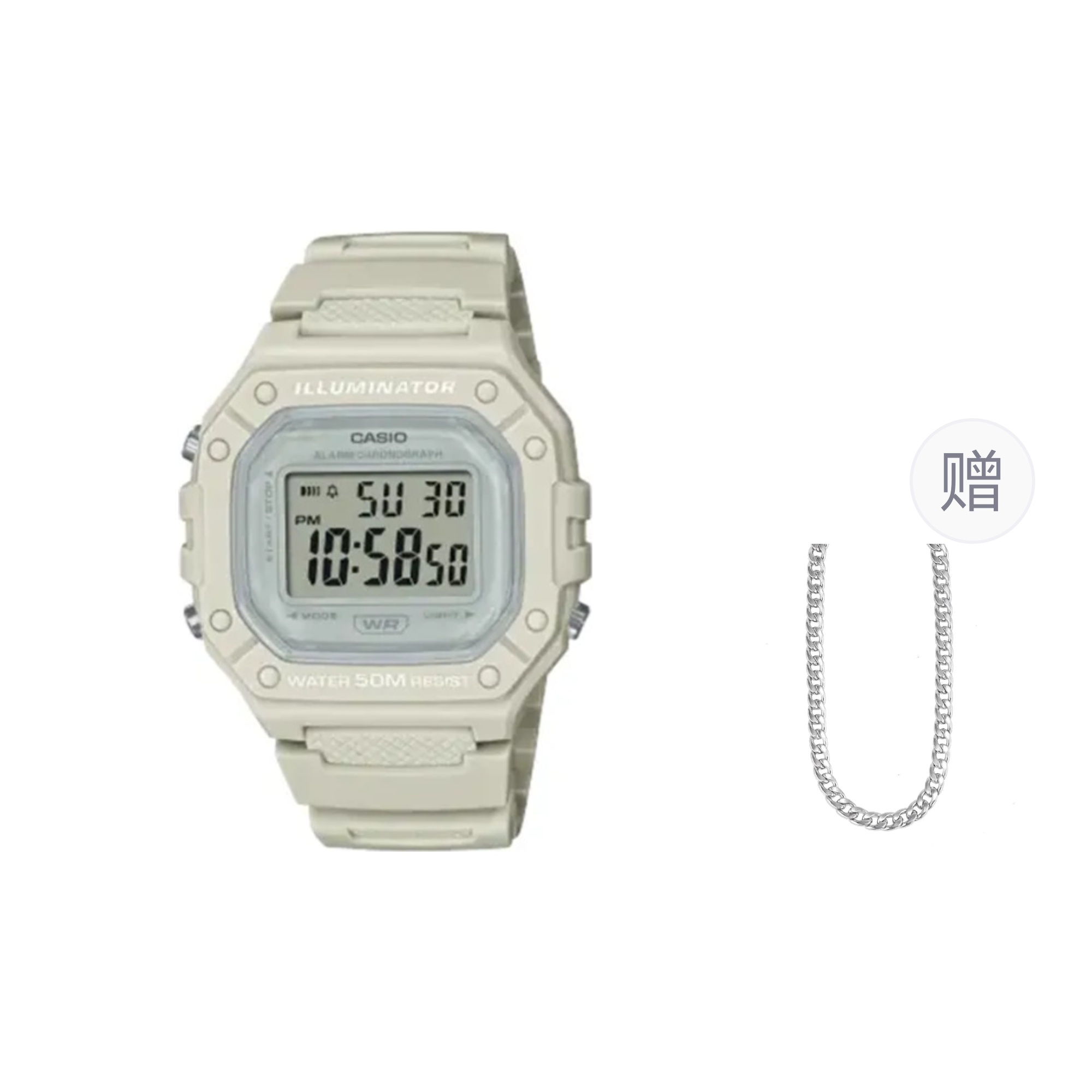 

CASIO Часы DIGITAL Series Quartz Movement Resin Strap Watch Unisex Gray Dial, Gray Dial