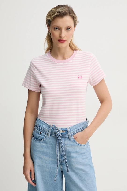 

Хлопковая футболка LSE_PERFECT TEE Levi'S, розовый