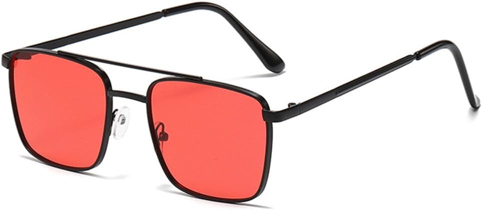 

Солнцезащитные очки UV400 с металлическими двойными перемычками и градиентными линзами для женщин и мужчин, для бега и занятий спортом на открытом воздухе UYPTK, Black Red