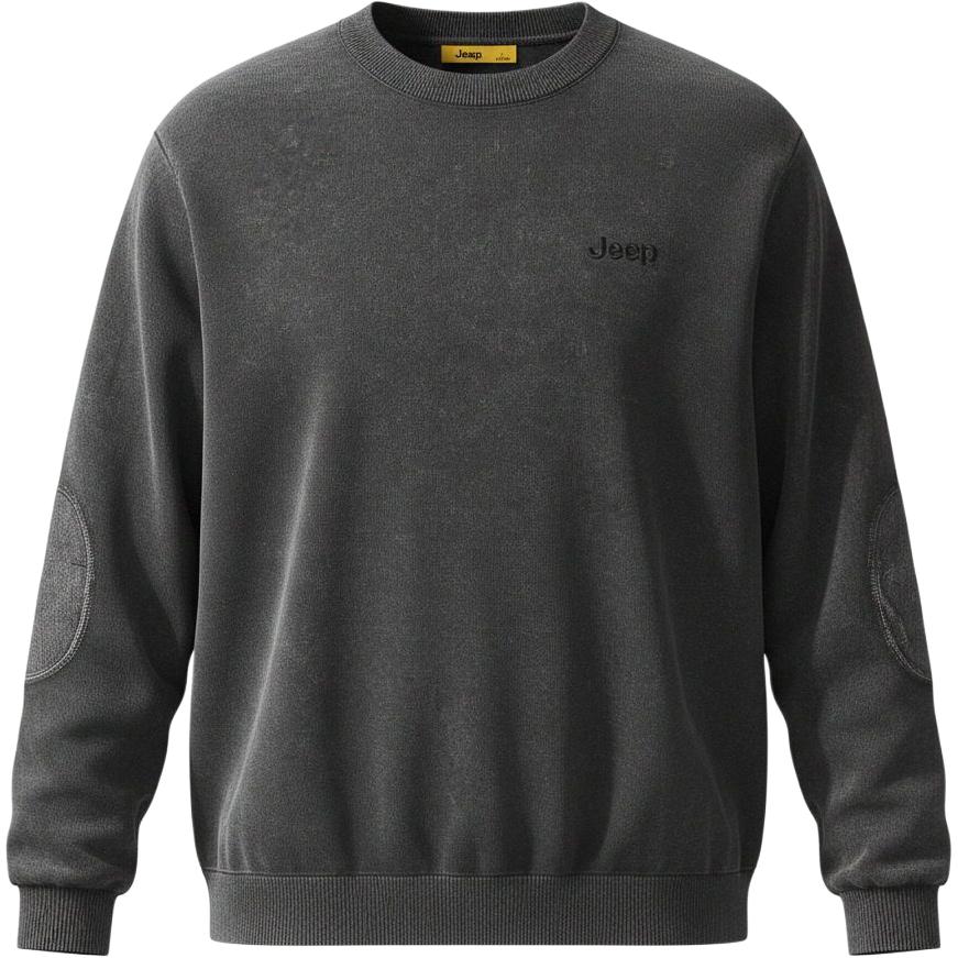 

Свитер Unisex Crew Neck Moderate Others Jeep, premium серый