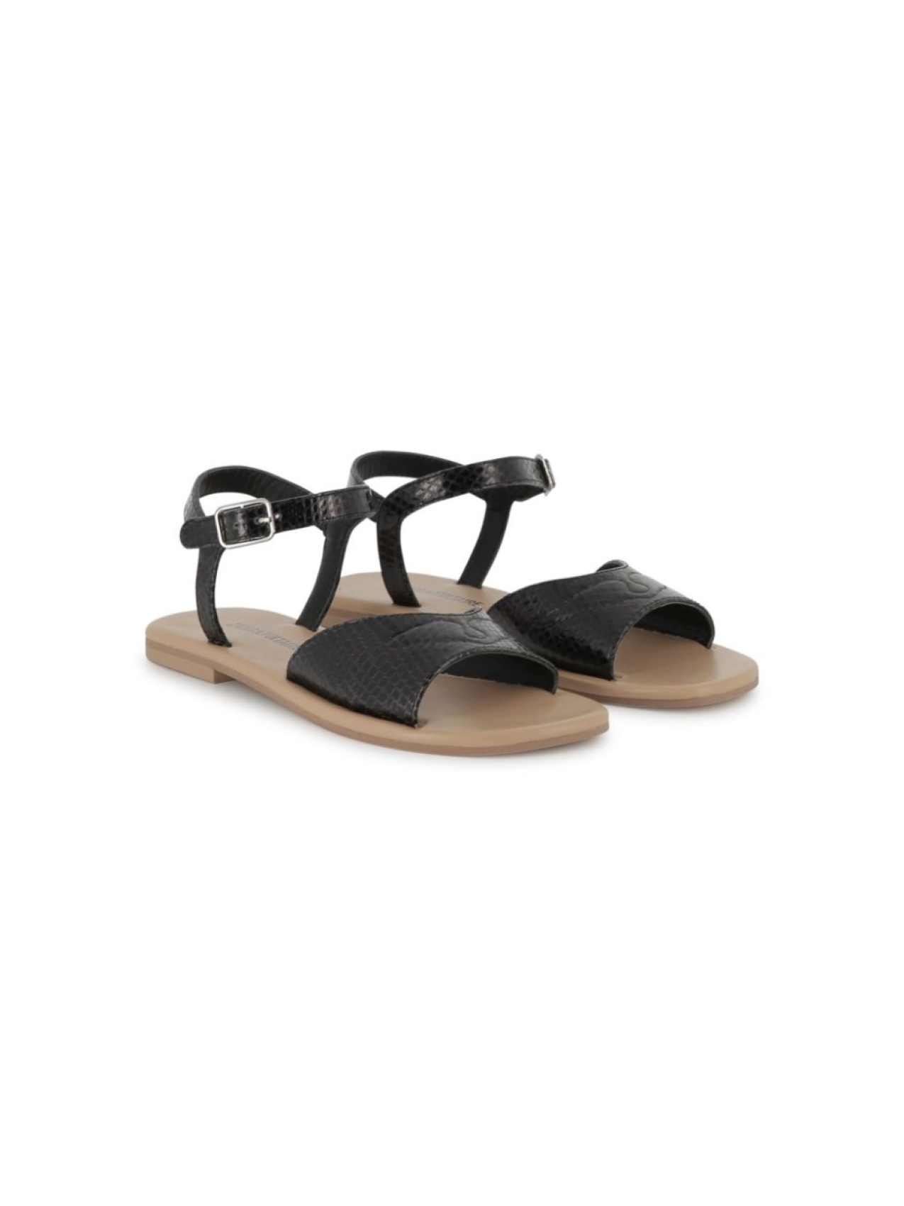 

Zadig & Voltaire Kids кожаные сандалии, черный