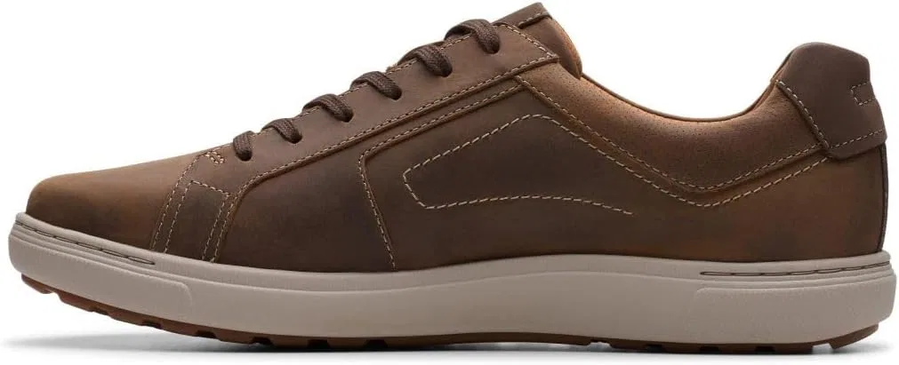 Кроссовки Clarks Herren Mapstone Lace, 2-Beeswax Leather. — фото 2