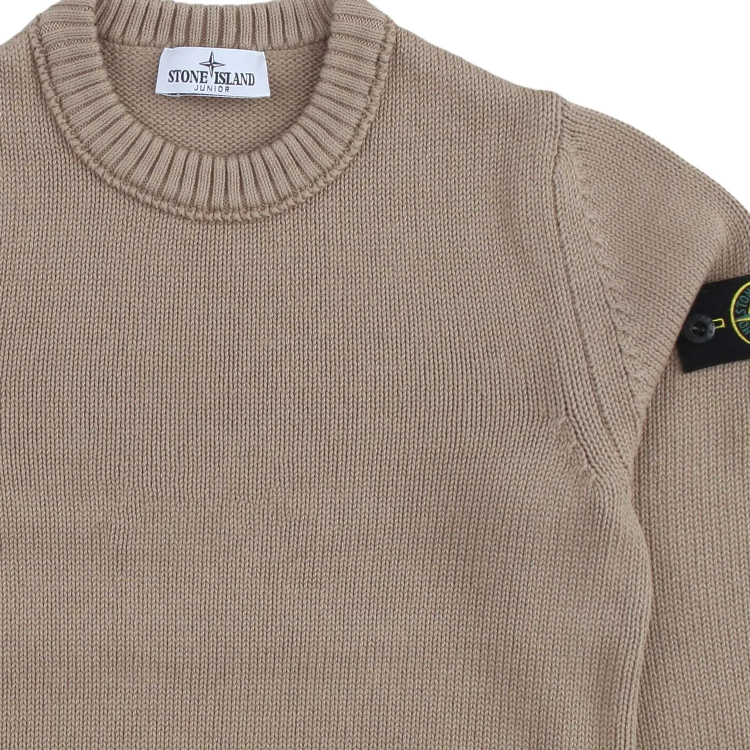 Детский свитер Crew Neck Moderate STONE ISLAND, коричневый — фото 4