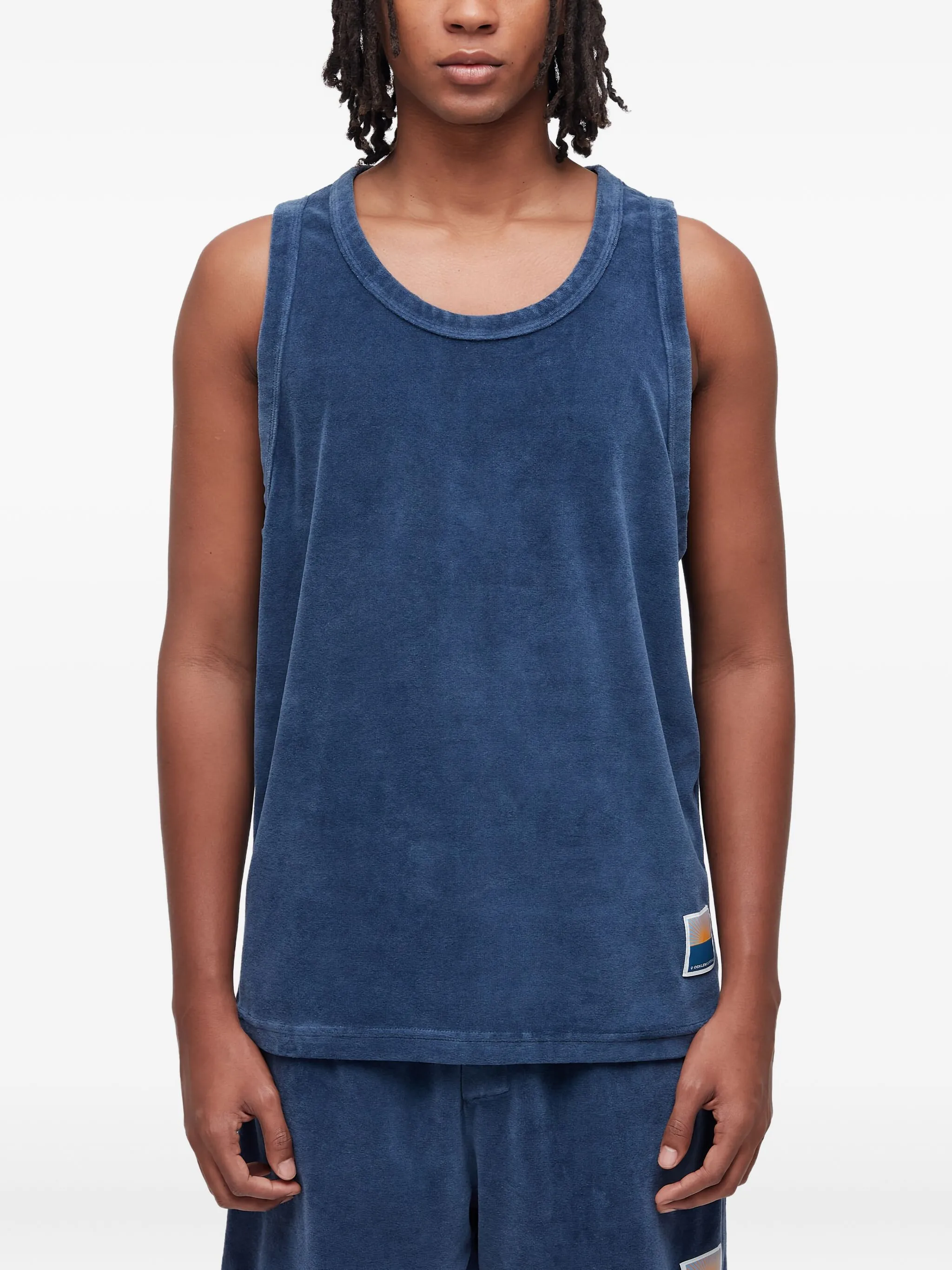 

Топ с круглым вырезом Osklen, синий