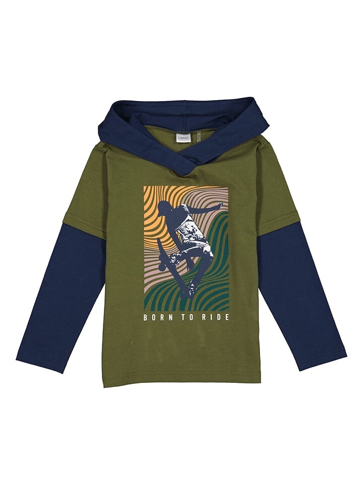 

Худи lamino, цвет khaki/dunkelblau