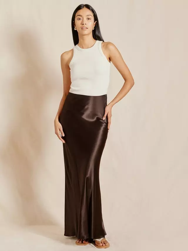 

Юбка Albaray Satin Midi, цвет chocolate