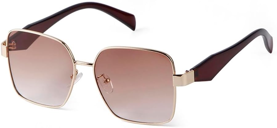 

Солнцезащитные очки с градиентными линзами, металлическая оправа, стильные солнцезащитные очки для мужчин и женщин, линзы HD, защита от УФ-излучения UV400, летние TKKTLLT, C2