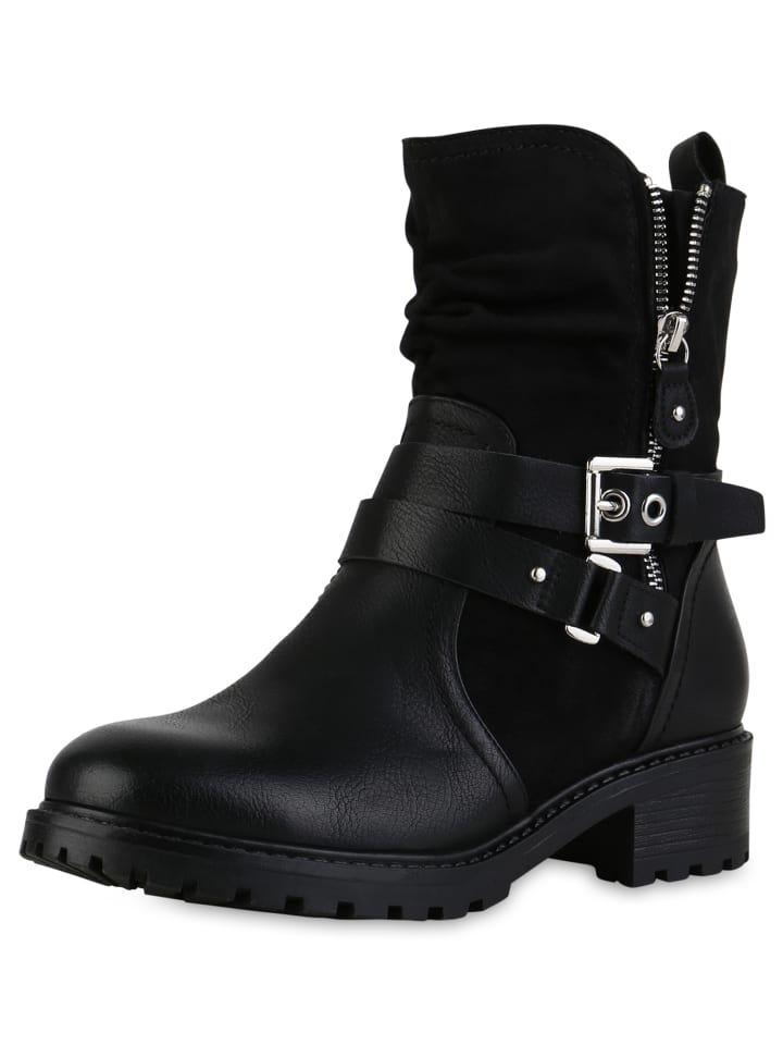 Ботильоны VAN HILL Biker Boots Scarlett, черный
