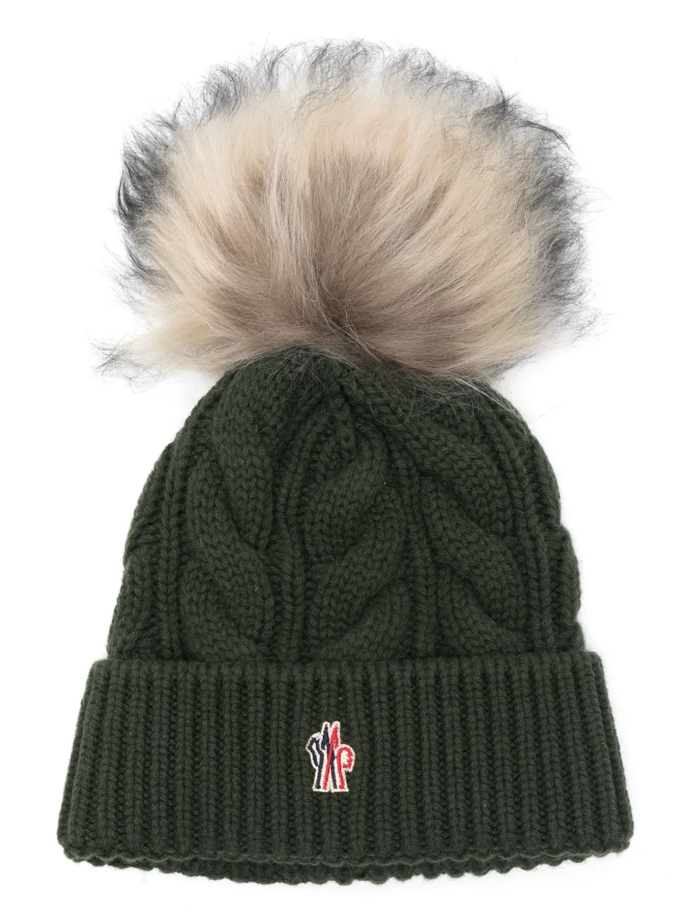 

Шапка бини с помпоном Moncler Grenoble, зеленый