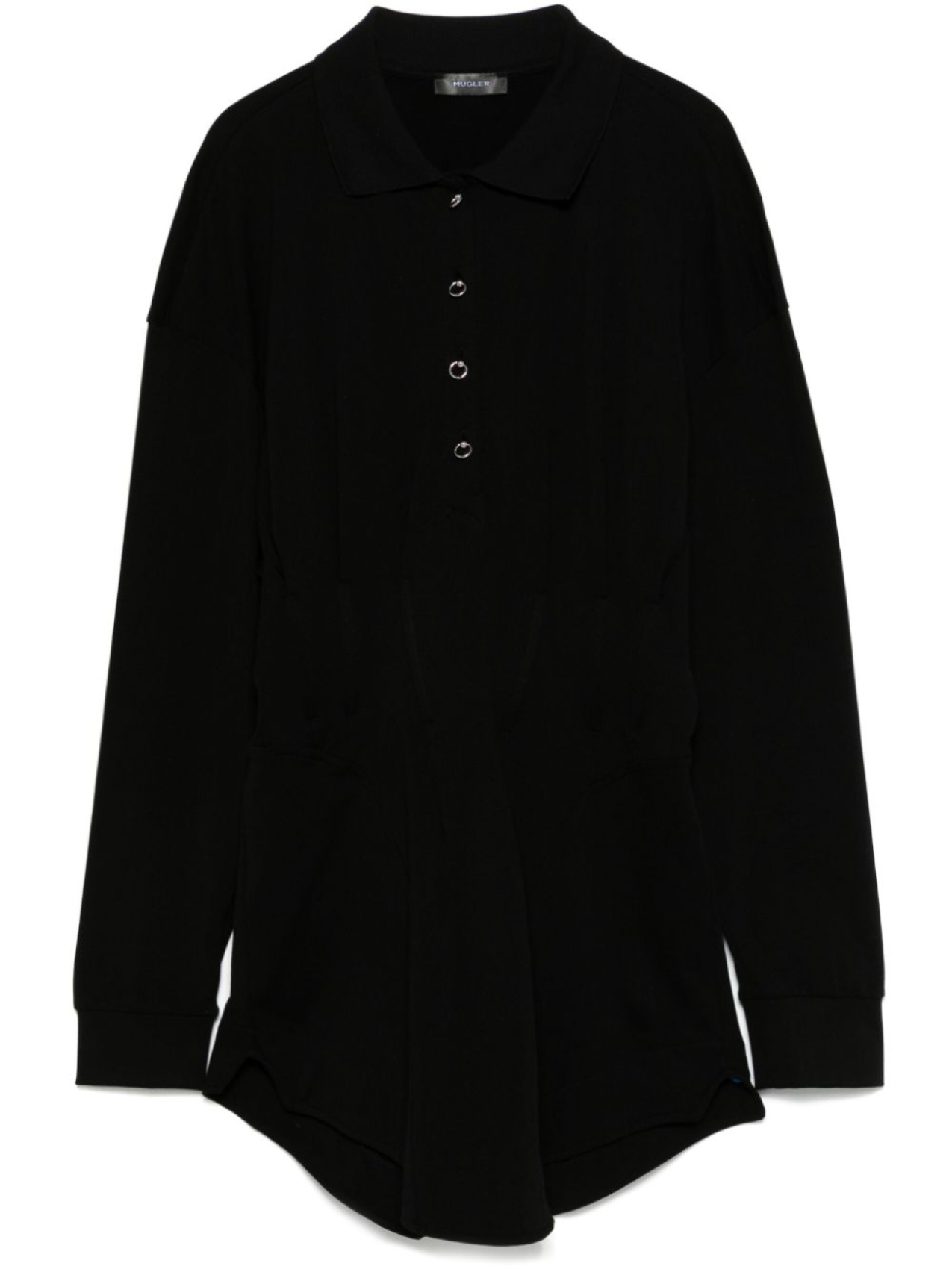 

Mugler платье мини с корсетом, черный