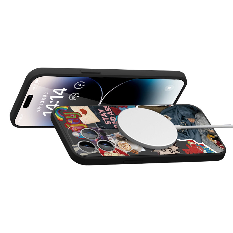 

Чехол для телефона с камнями Stones, Magnetic antique white-DWSTSMF071