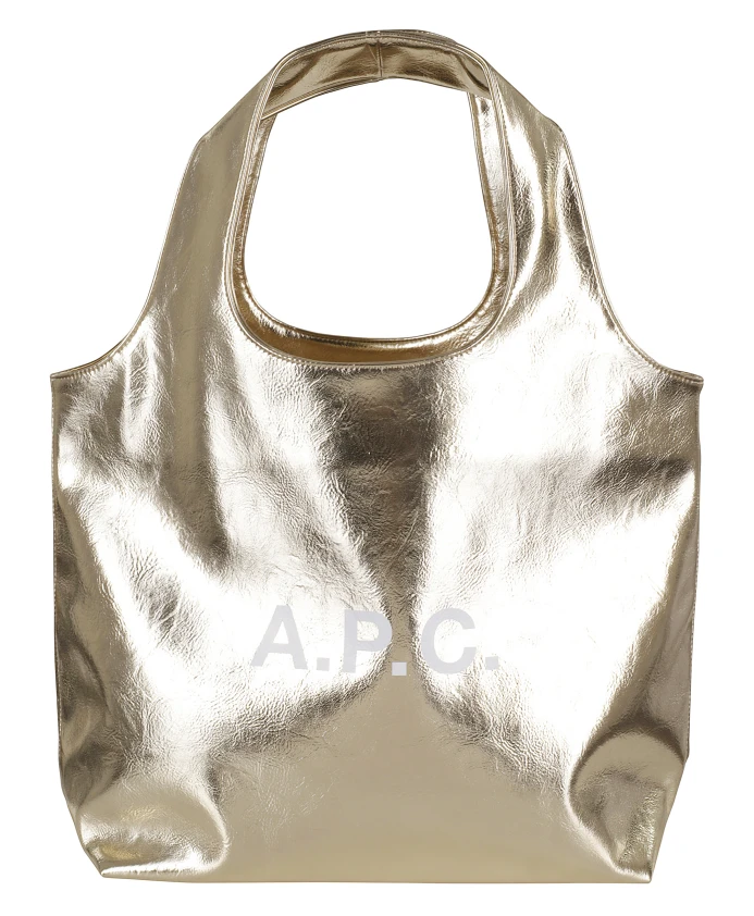 

Металлическая сумка-тоут Ninon золотистого цвета A.P.C., серый