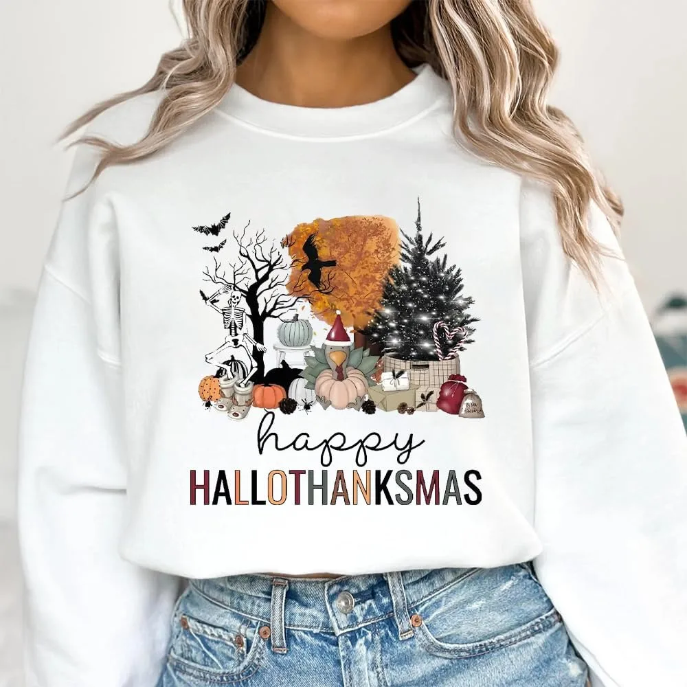 Толстовка Happy Hallothanksmas с принтом — фото 2