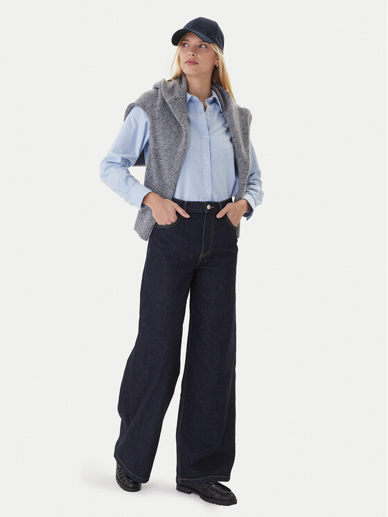 Джинсы wide leg 70's WW0WW48395 Tommy Hilfiger, синий — фото 2