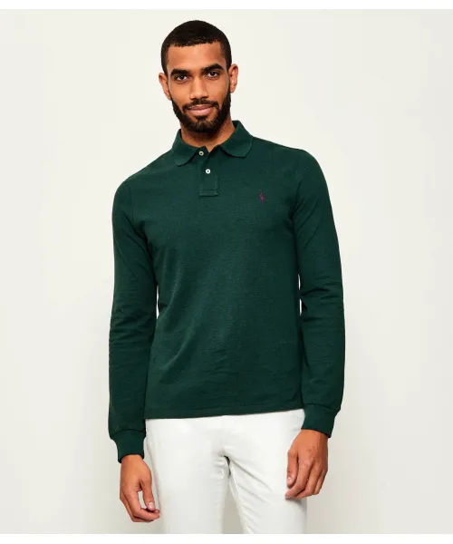 

Футболка поло Slim fit Polo Ralph Lauren, зеленый