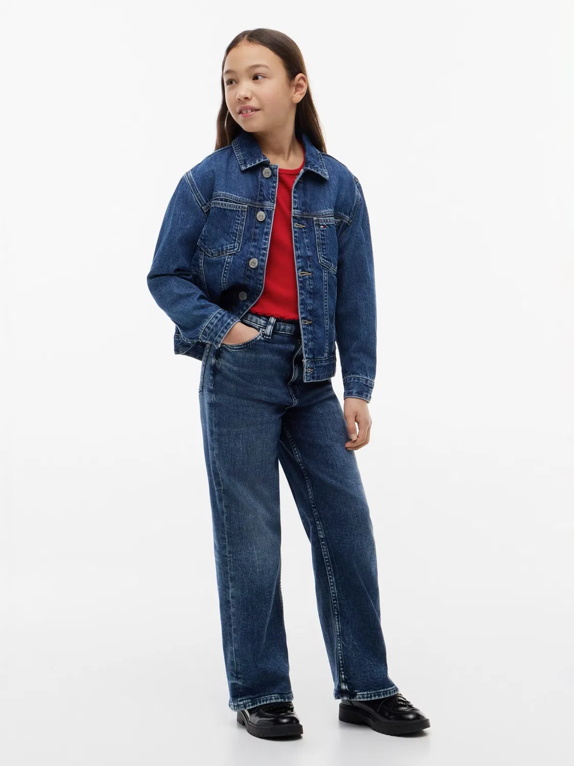 Джинсы свободного кроя Tommy Hilfiger, Blue Denim — фото 4