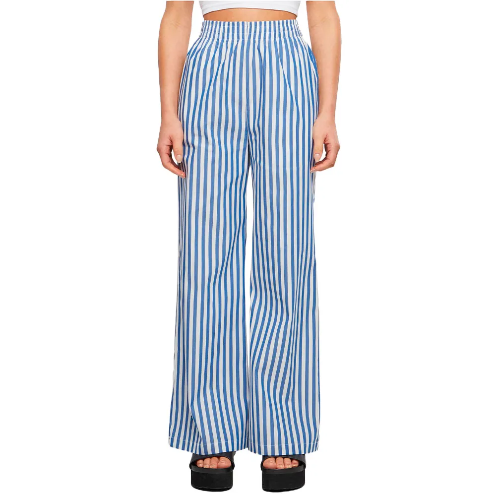 

Брюки Urban Classics Striped Loose, синий