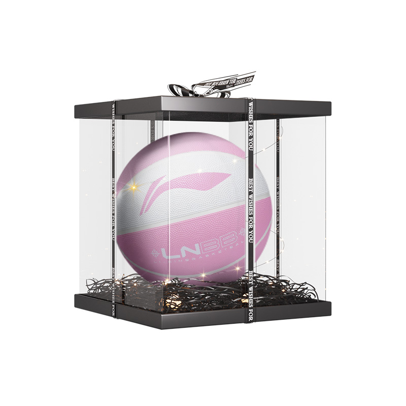 

LINING Резиновый баскетбольный мяч white pink размер 5, размер 6, размер 7 тренировочный соревновательный unisex china