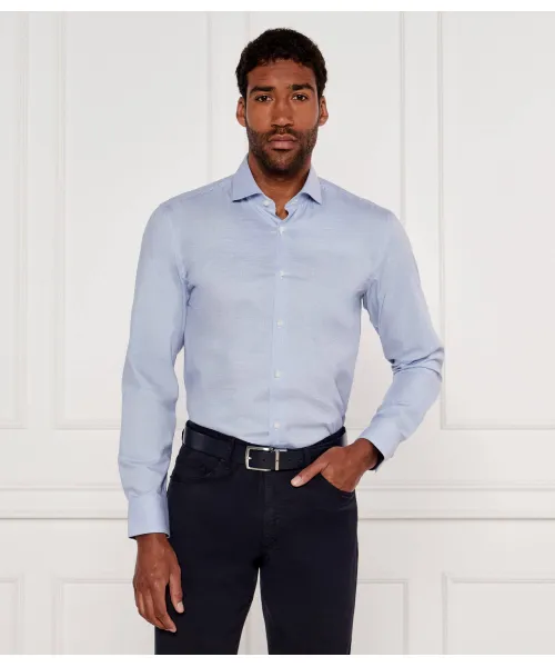 

Рубашка H-hank-spread-c1-222 Slim fit Boss, синий