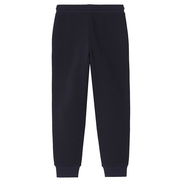 Детские джоггеры с текстурой колена iron knee Lands' End, Classic Navy — фото 2