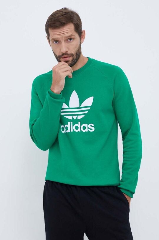 

Хлопковая толстовка adidas Originals, зеленый