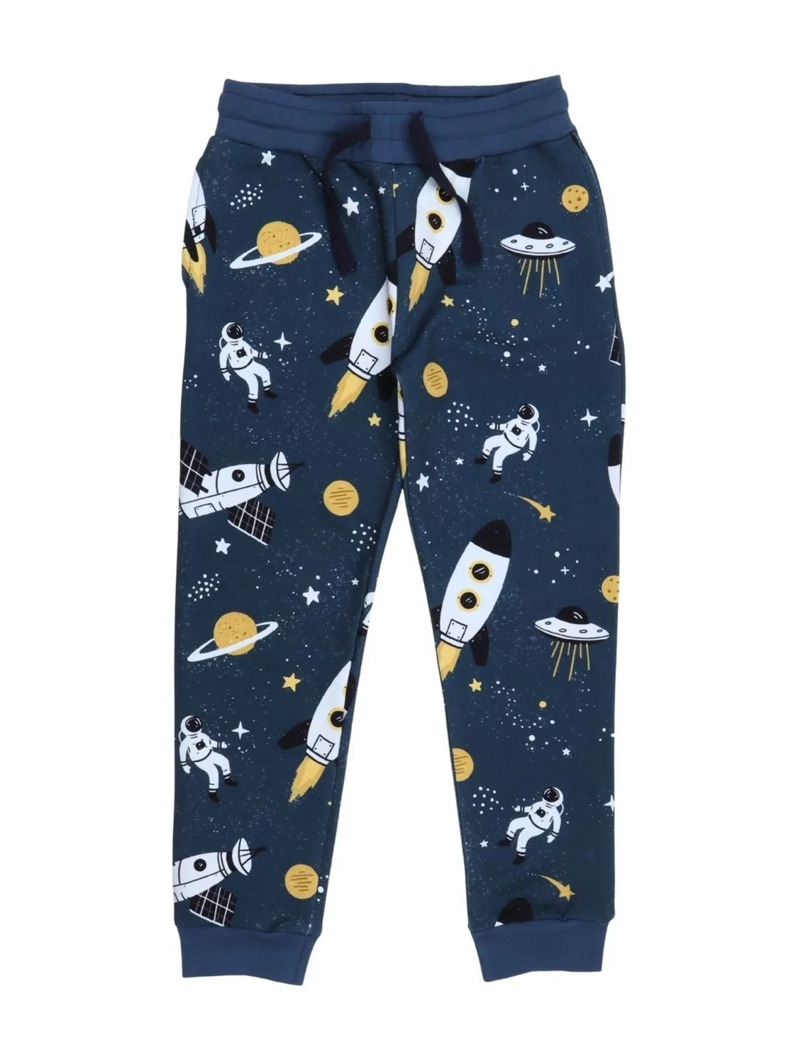 Брюки Walkiddy Regular Pants Space Trip Jogger темно-синего цвета