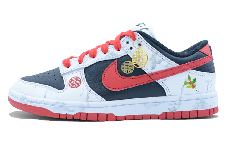 

Кроссовки Nike Dunk Skateboarding Shoes Unisex Low-top Black/Red, белый