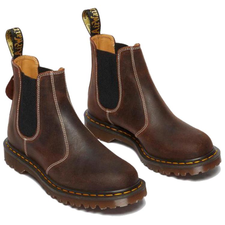 Короткие Челси Ботинки Унисекс Коричневые Dr.Martens — фото 4