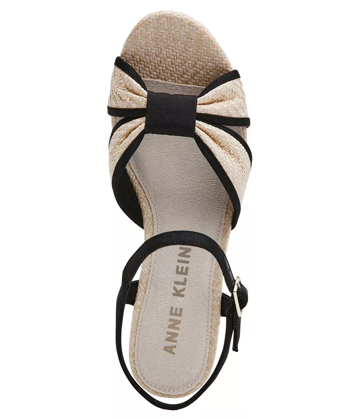 Женские платформенные босоножки Pileni на квадратном каблуке Anne Klein, мультиколор — фото 4